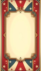 Vintage Circus Backdrop Vector &ndash; Classic Carnival Poster Style HD 4K