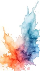 Watercolor Paint Splash Background Vector &ndash; Artistic Color Burst HD 4K