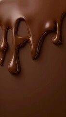 Chocolate Drip Background Vector &ndash; Rich Melted Chocolate Texture HD 4K