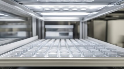 Automated ELISA Plate Reader with Optical Sensors Inside a Laboratory