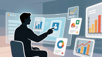 Engaging with data visualizations in a modern workspace