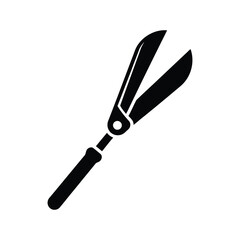 Hedge Shears Manual Pruner Vector Illustration