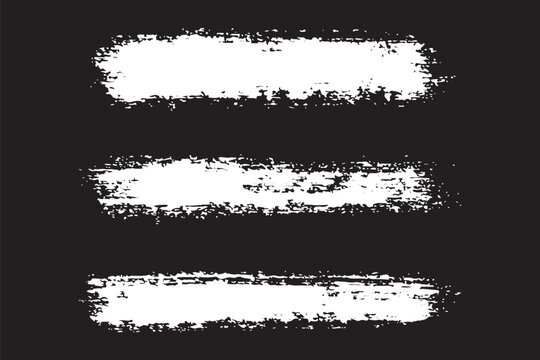 Vector brush streaks pack marker ink strokes grunge