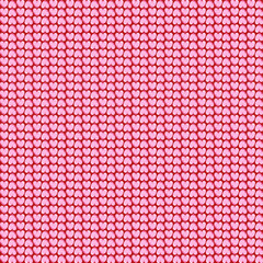 Seamless fabric art, Valentine's Day style, heart pattern, red background, vector image, background image.