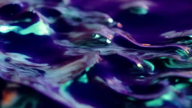 Exploring Fluid Abstract Textures in Iridescent Colors