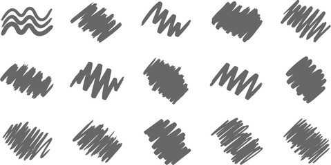 Fototapeta premium Abstract Charcoal Brush Strokes And Hand Drawn Texture Marks Set. charcoal strokes, brush marks, abstract texture, hand drawn, grunge texture, sketch marks