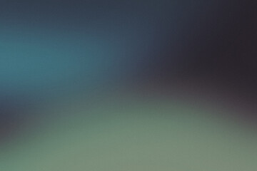 Muted teal and blue grainy gradient blur background. Dreamy modern abstract background.