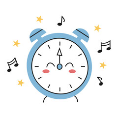 alarm clock and notes