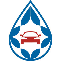 Dripping Water Droplet Car Logo