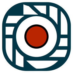 Geometric Camera Logo Inspired by Instagram