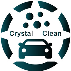Crystal Clean Car Wash Circular Logo