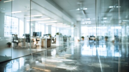 Blurred Brilliance Modern Office Space for Collaborative Work.