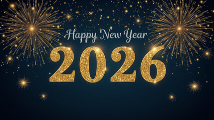 happy new year 2026 ai generated image