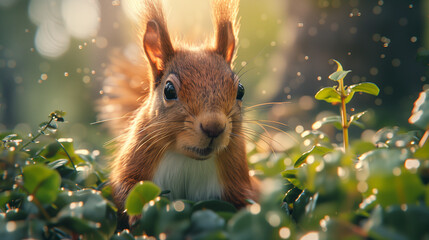Close up portrait of a beautiful animal looking at camera