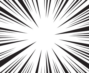 Obraz premium Manga effect line backdrop. Abstract book rays background. Vector illustration. 