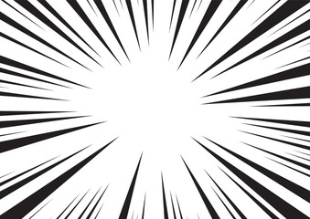 Obraz premium Manga effect line backdrop. Abstract book rays background. Vector illustration. 