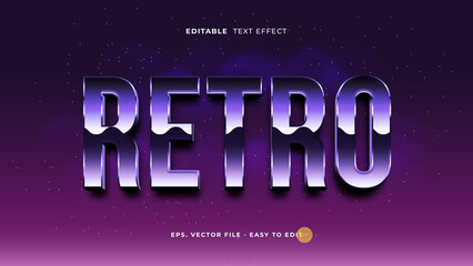 Cyber Retro Wave Chrome Neon Editable Text Effect