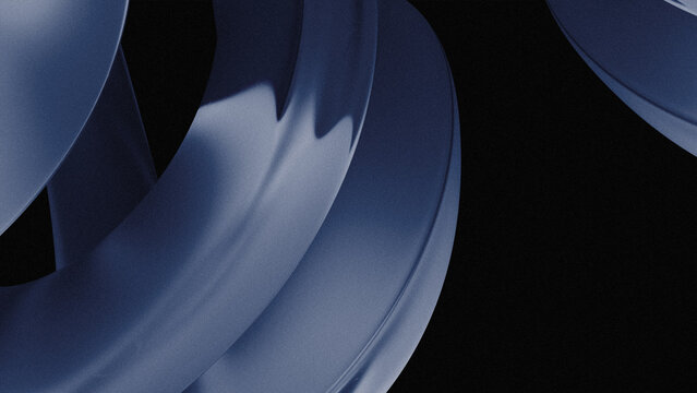 Dark blue and gray gradient with grainy curved forms, abstract blue background with lines - Powered by Adobe