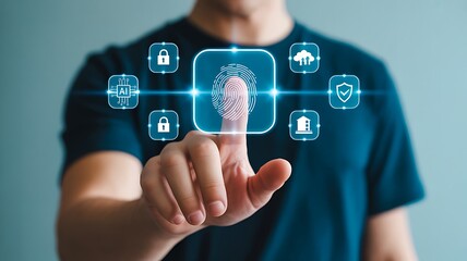 Biometric security authentication with fingerprint technology
