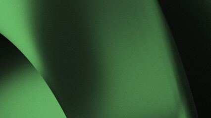 green abstract background. Green gradient with grainy texture and smooth curves