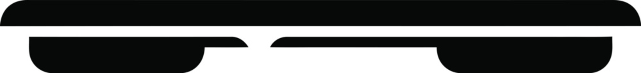 Obraz premium Black smartphone icon on white background