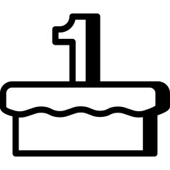 Birthday cake icon