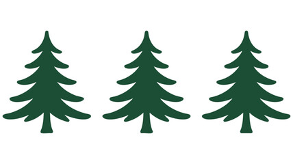 Three pine trees Vector