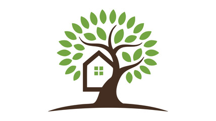 Tree house illustration Vector