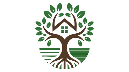Sustainable living symbol Vector