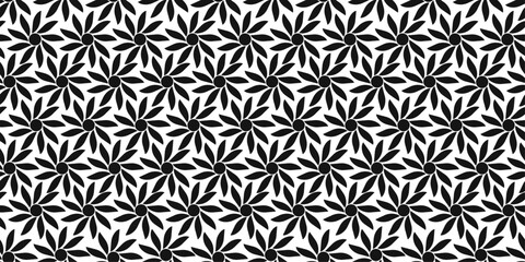 minimalist floral geometry seamless pattern for textile surface design modern elegant decorative vector background.