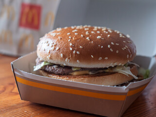 Classic Fast Food Burger Delight