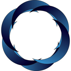 blue round circle