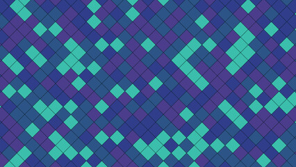 Abstract geometric pattern of colorful diamond shapes creating a dynamic mosaic.