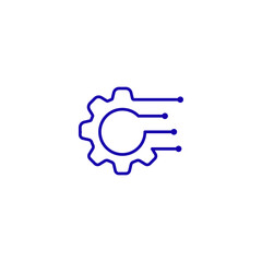 System Settings Control Icon isolated on transparent background
