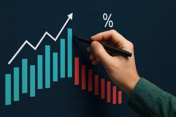 Market growth analysis business environment infographic graph visual representation financial insights