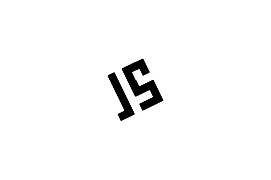 Angular JS monogram logo in bold black, perfect for tech branding, coding identity, and digital use