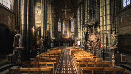 Inside Saint George's Church in Ghent