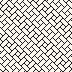 Vector seamless lines mosaic pattern. Modern stylish abstract texture. Repeating geometric tiles