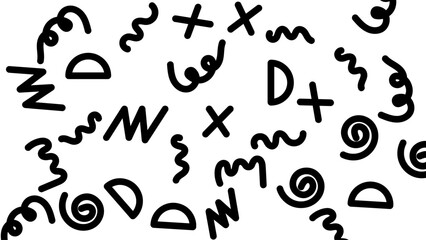 Hand Drawn Squiggle Icons Set. Trendy Organic Doodle Swirls & Wiggly Elements Vector Pack. Hand-Drawn Doodle Squiggles & Swirls Set Playful Abstract Black Line Elements.