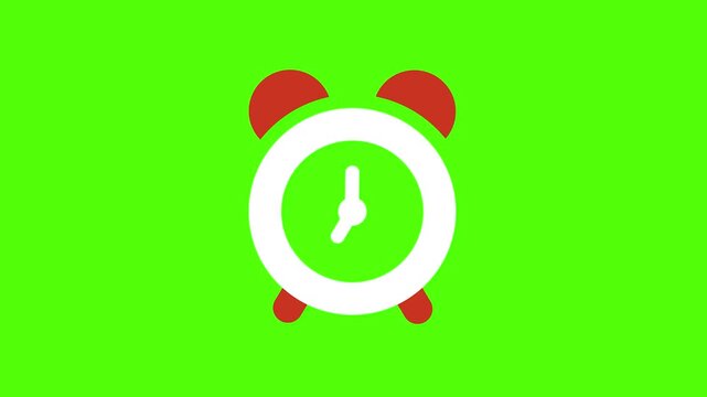 Alarm Clock Icon Animation for Time Management Reminder