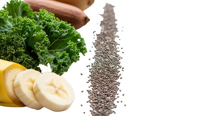 Healthy food ingredients for a nutritious meal