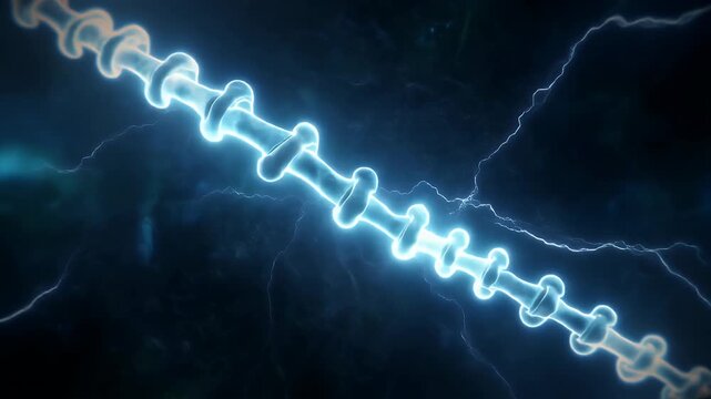 Abstract DNA Molecule Strand Science Technology.