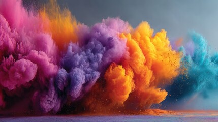 Fototapeta premium Exploding Colors Abstract Art