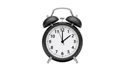 Alarm Clock Showing 2:00 Time on White Background