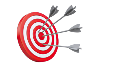 Arrows Hitting Target: Success and Achievement