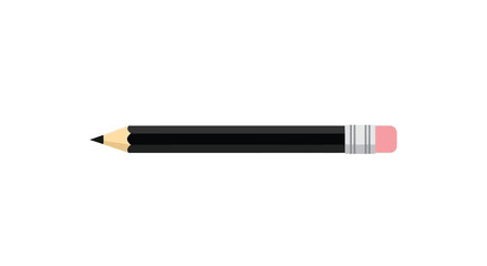 A simple illustration of a classic wooden pencil on a white background