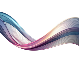 Minimal Abstract Curve Line Transparent Background PNG