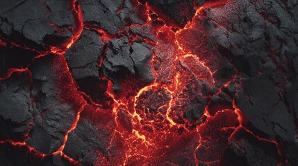 Lavas Embrace Molten rock cools in shades of black and fiery orange.