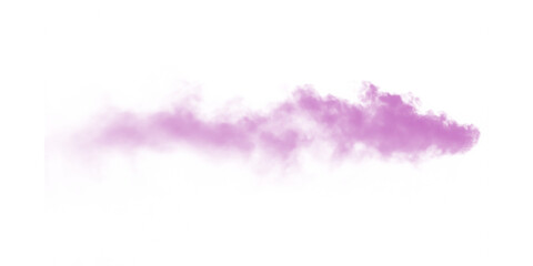 Vibrant purple smoke plume effect isolated on black background ethereal violet vapor mist flowing freely Abstract dreamy
