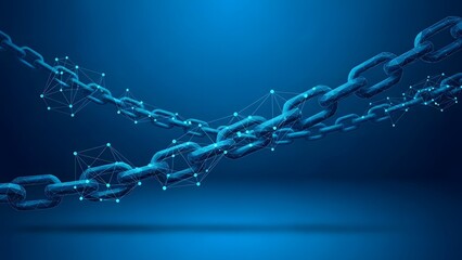 Blockchain technology crypto security network digital data connection background concept